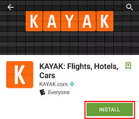 kayak flights