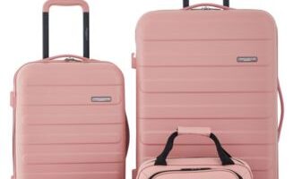 suitcase and bag set