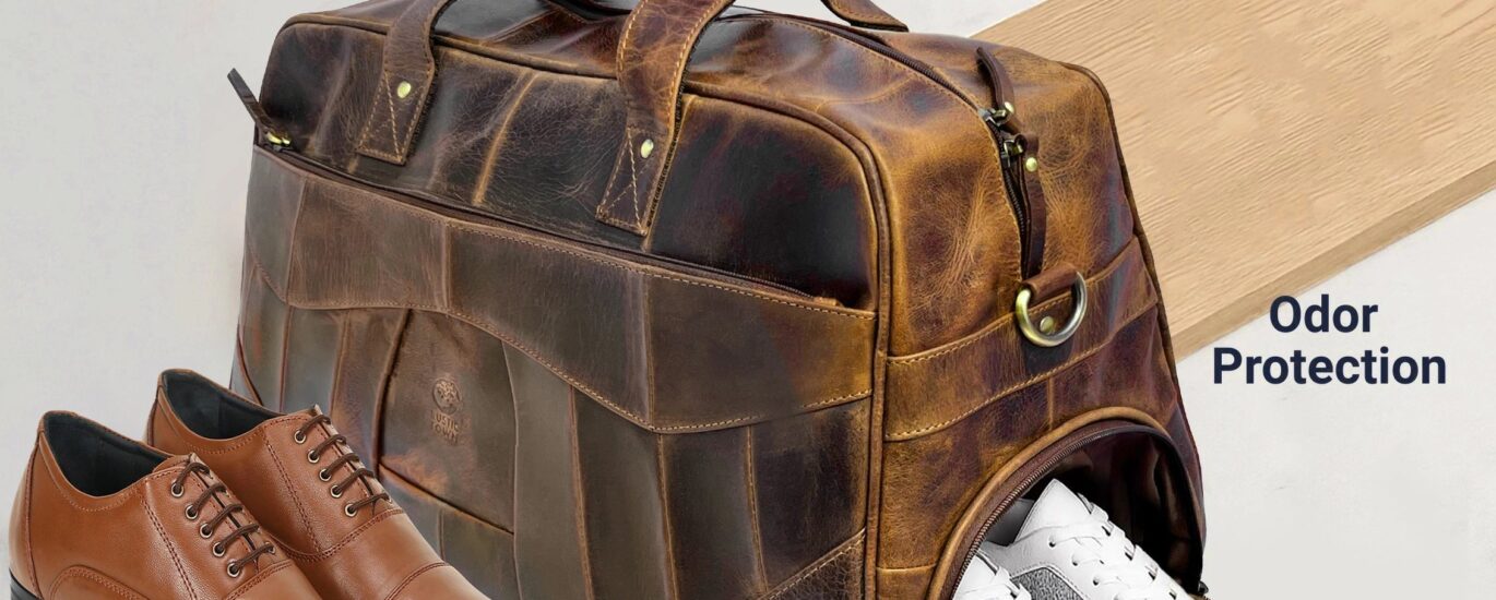 overnight bag with shoe compartment