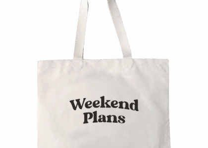 weekend tote bag