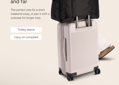 weekender bag with trolley sleeve