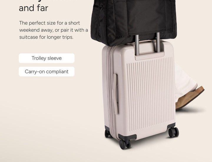 weekender bag with trolley sleeve