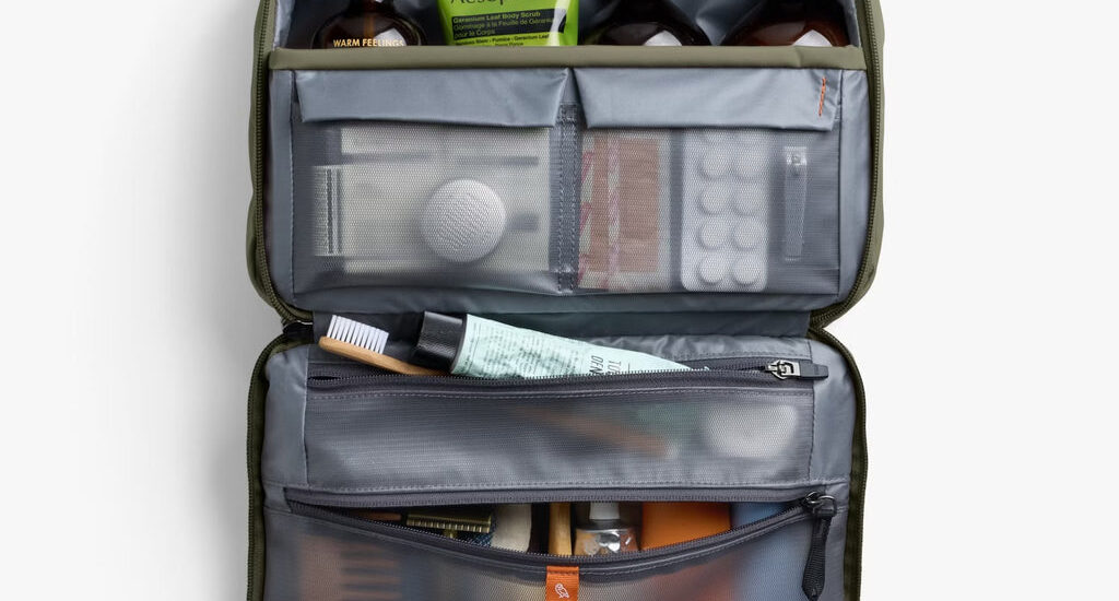 hanging toiletry organizer