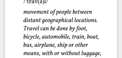 travel meaning